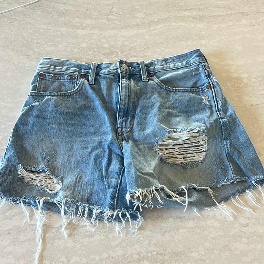 Madewell Relaxed Mid-Length Denim Shorts